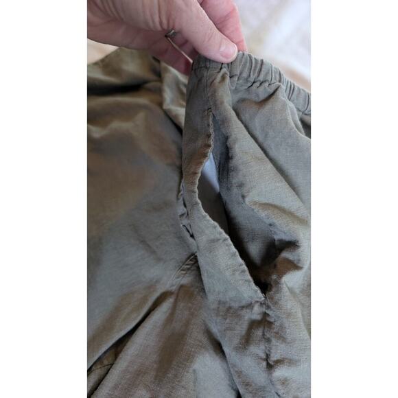 Venezia Jeans Womens Plus Sz 26/28 Green Linen Blend Shorts 6.5" Inseam - Picture 5 of 7